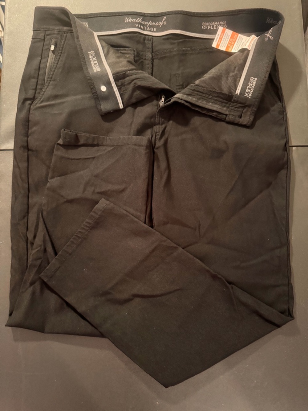 Weatherproof Vintage Black Men’s Chinos - Performance Flex